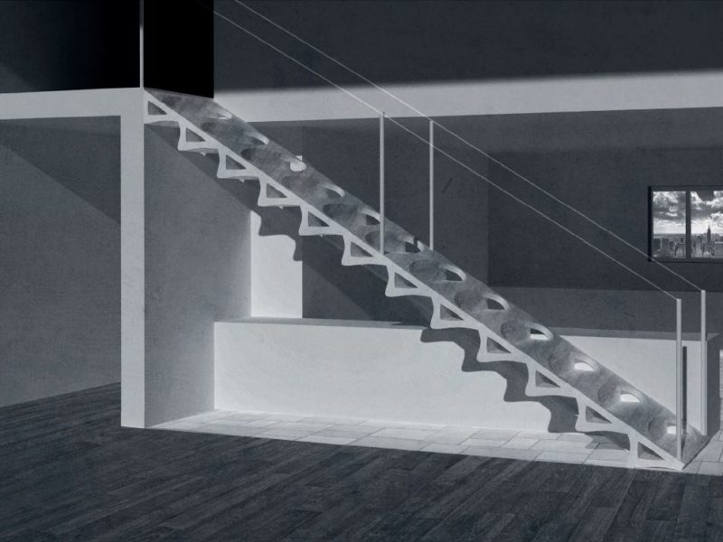 Finitions des escaliers en béton préfabriqués - Groupe PBM